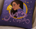 Nahaufnahme vom Disney Wish Kuschelkissen Dekokissen 35 x 35 cm