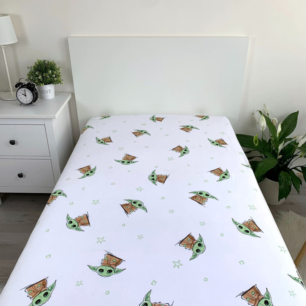 Star Wars Baby Yoda Fitted Sheet 90 x 200 cm
