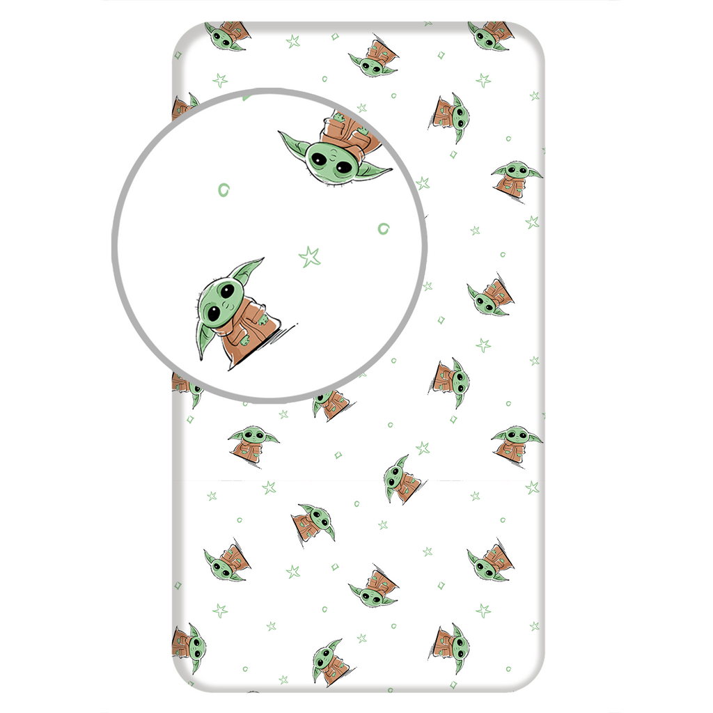 Star Wars Baby Yoda Fitted Sheet 90 x 200 cm