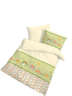 Baby Fein Biber Bettwäsche Tiere Safari 100x135 + 40x60 cm Flanell