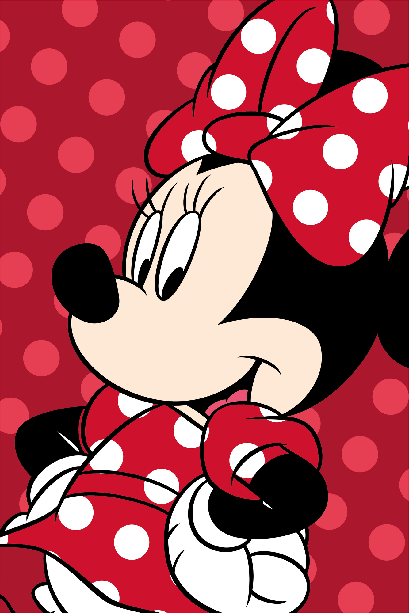 Minnie Mouse Flauschdecke Schmusedecke Kuscheldecke 100 x 150 cm