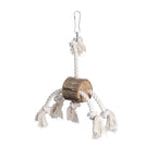 Set of 4 bird toys: swing, ladder, and hanging climbing rope 