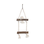 Set of 4 bird toys: swing, ladder, and hanging climbing rope 