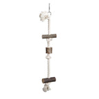 Set of 4 bird toys: swing, ladder, and hanging climbing rope 