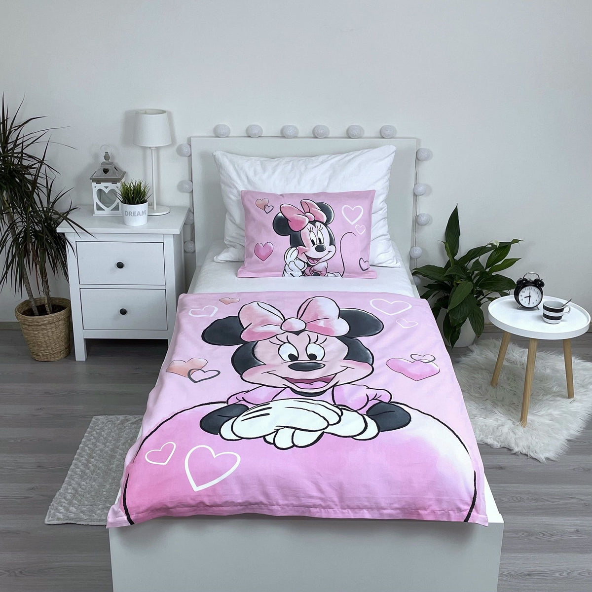 Disney Minnie Mouse Baby Bettwäsche Powder Pink 100 x 135 cm