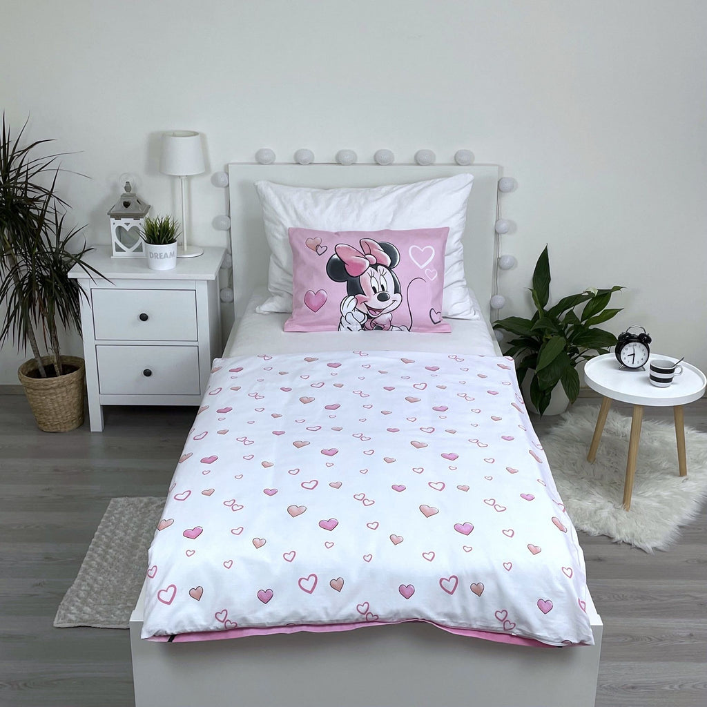 Disney Minnie Mouse Baby Bettwäsche Powder Pink 100 x 135 cm