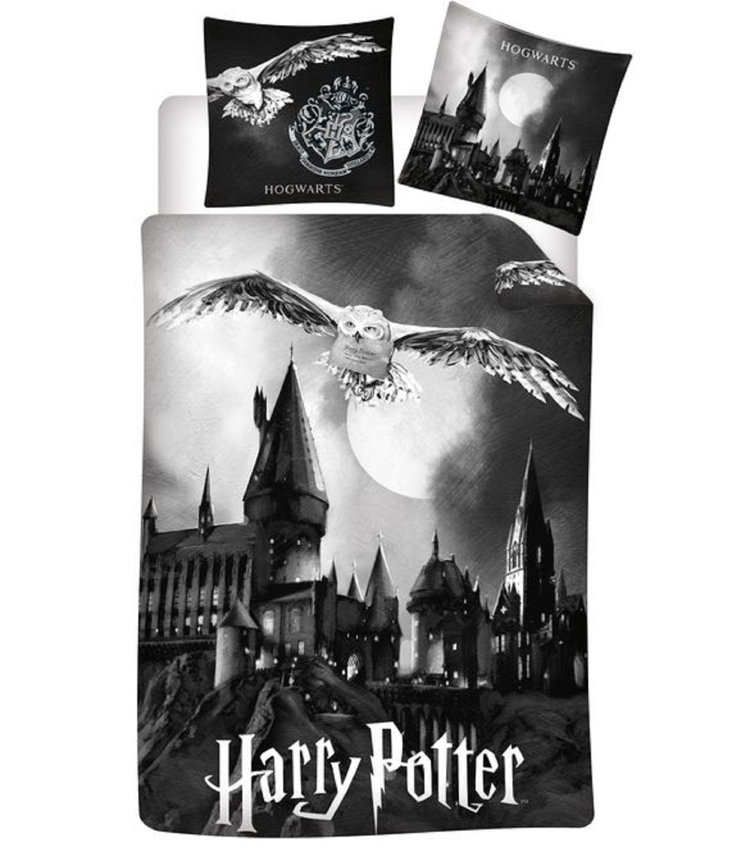 Harry Potter Flanell Wende Bettwäsche Hogwarts 2tlg 155 x 220 cm