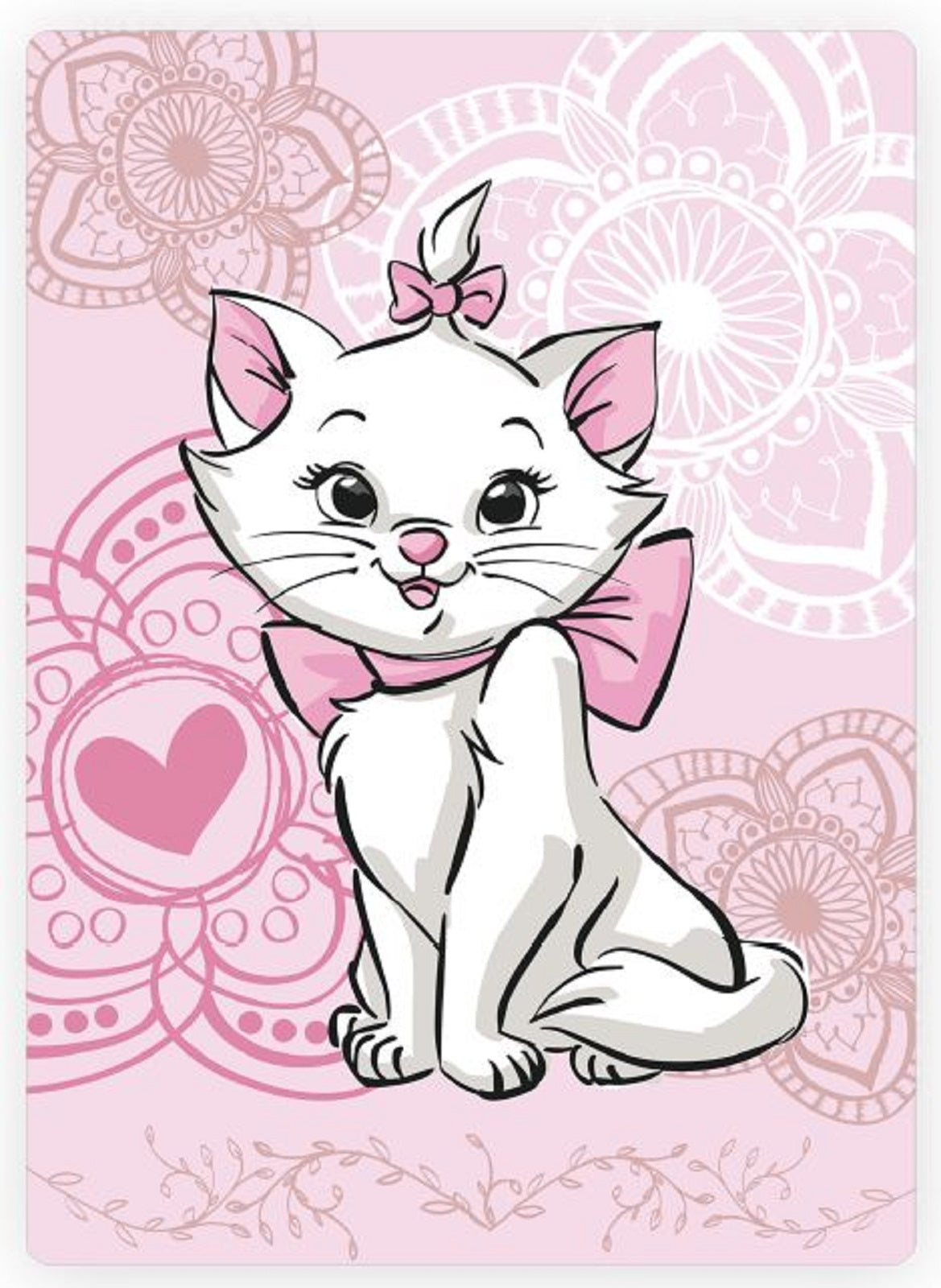 Disney Aristocats Chat Marie Couverture Douillette Plaid Polaire 100 x 140 cm