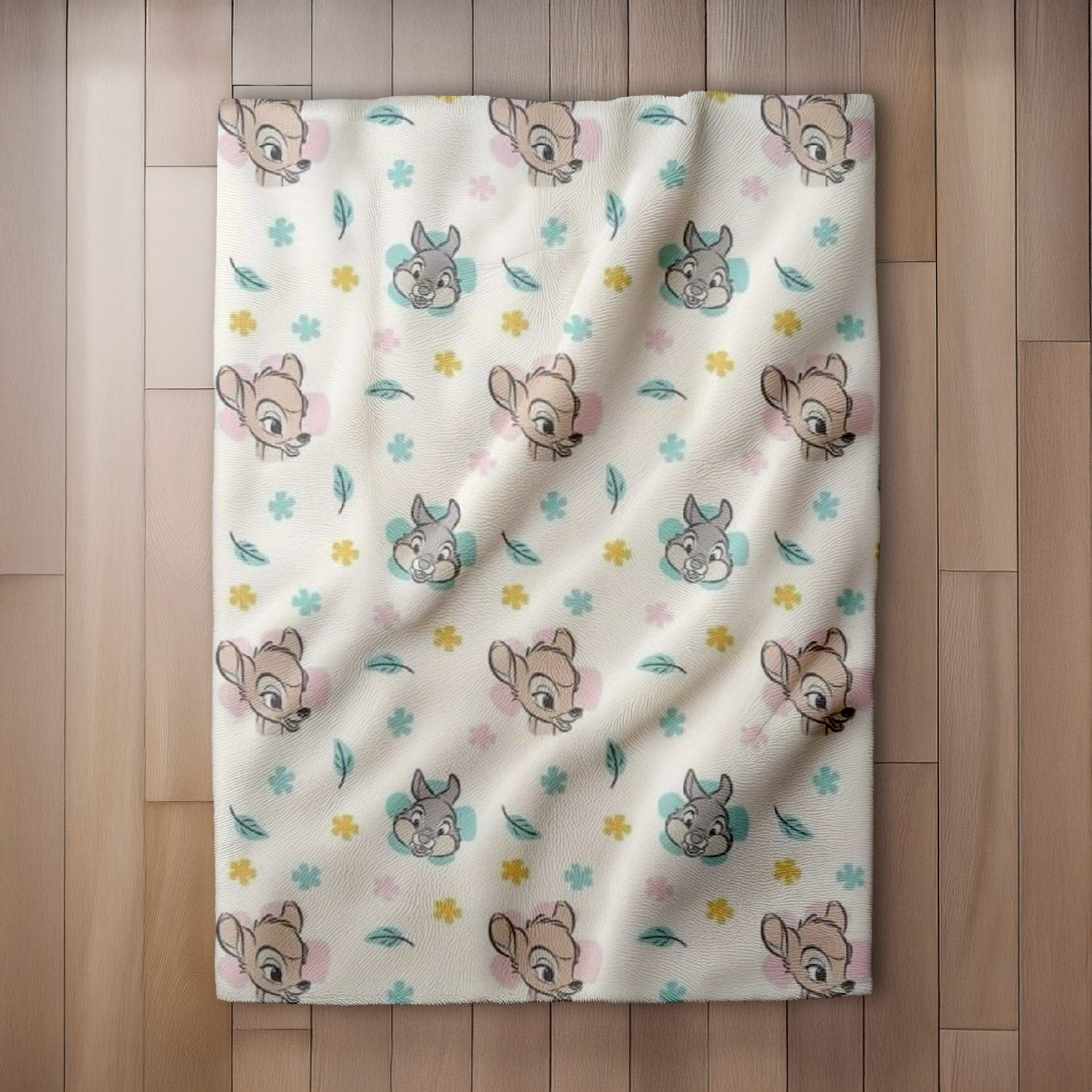 Disney Bambi Flauschdecke Schmusedecke Kuscheldecke 110 x 150 cm