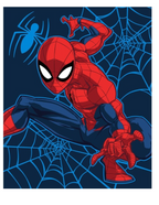Spiderman Flauschdecke Schmusedecke Kuscheldecke 130 x 160 cm