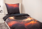 Schwarzes Loch Bettwäsche Set 2tlg. 135x200 cm 100% Microfaser