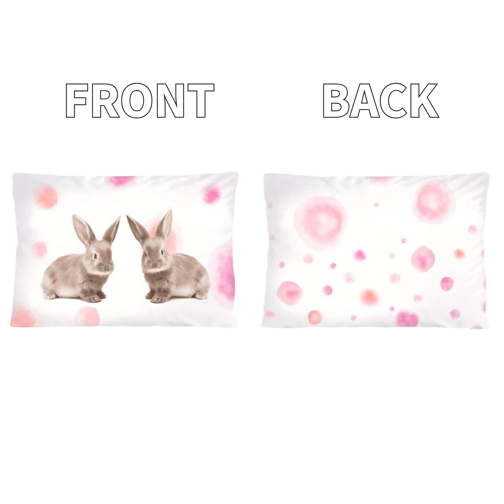 Baby Fein Biber Bettwäsche mit Hase 100x135 + 40x60 cm