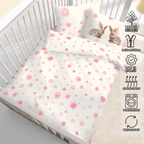 Baby Fein Biber Bettwäsche mit Hase 100x135 + 40x60 cm