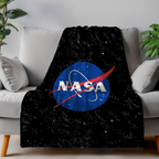 NASA Flauschdecke Kuscheldecke 120 x 150 cm