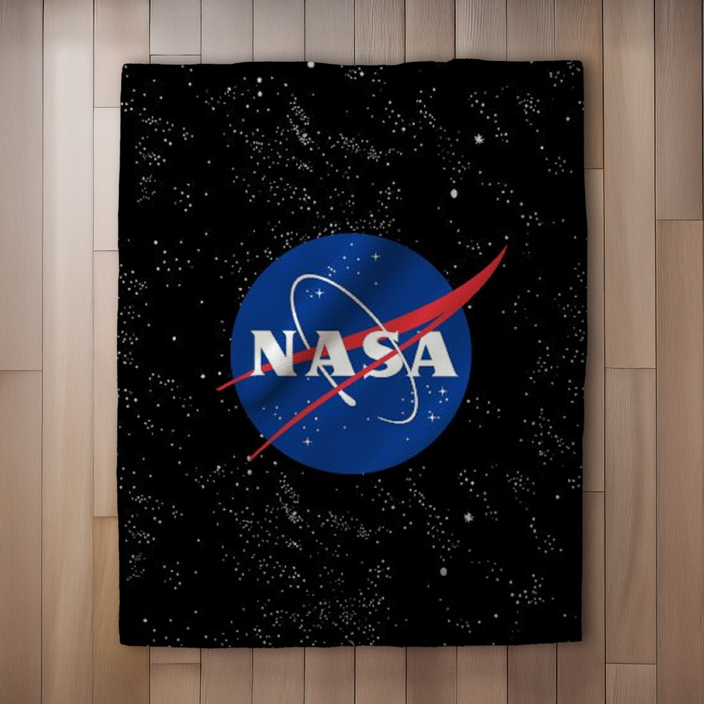 NASA Flauschdecke Kuscheldecke 120 x 150 cm