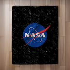 NASA Flauschdecke Kuscheldecke 120 x 150 cm