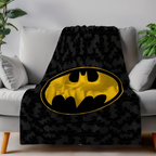 Batman Flauschdecke Schmusedecke Kuscheldecke 120 x 150 cm