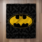 Batman Flauschdecke Schmusedecke Kuscheldecke 120 x 150 cm