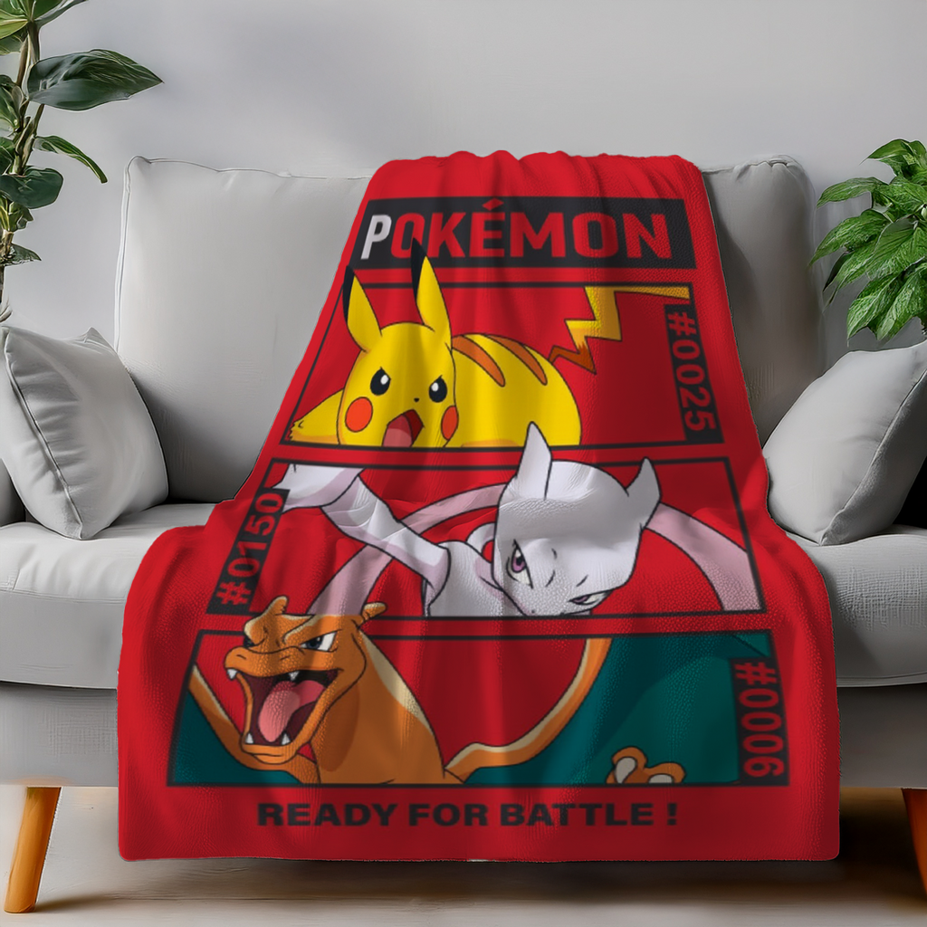 Pokemon Fleecedecke Schmusedecke Kuscheldecke 100 x 140 cm