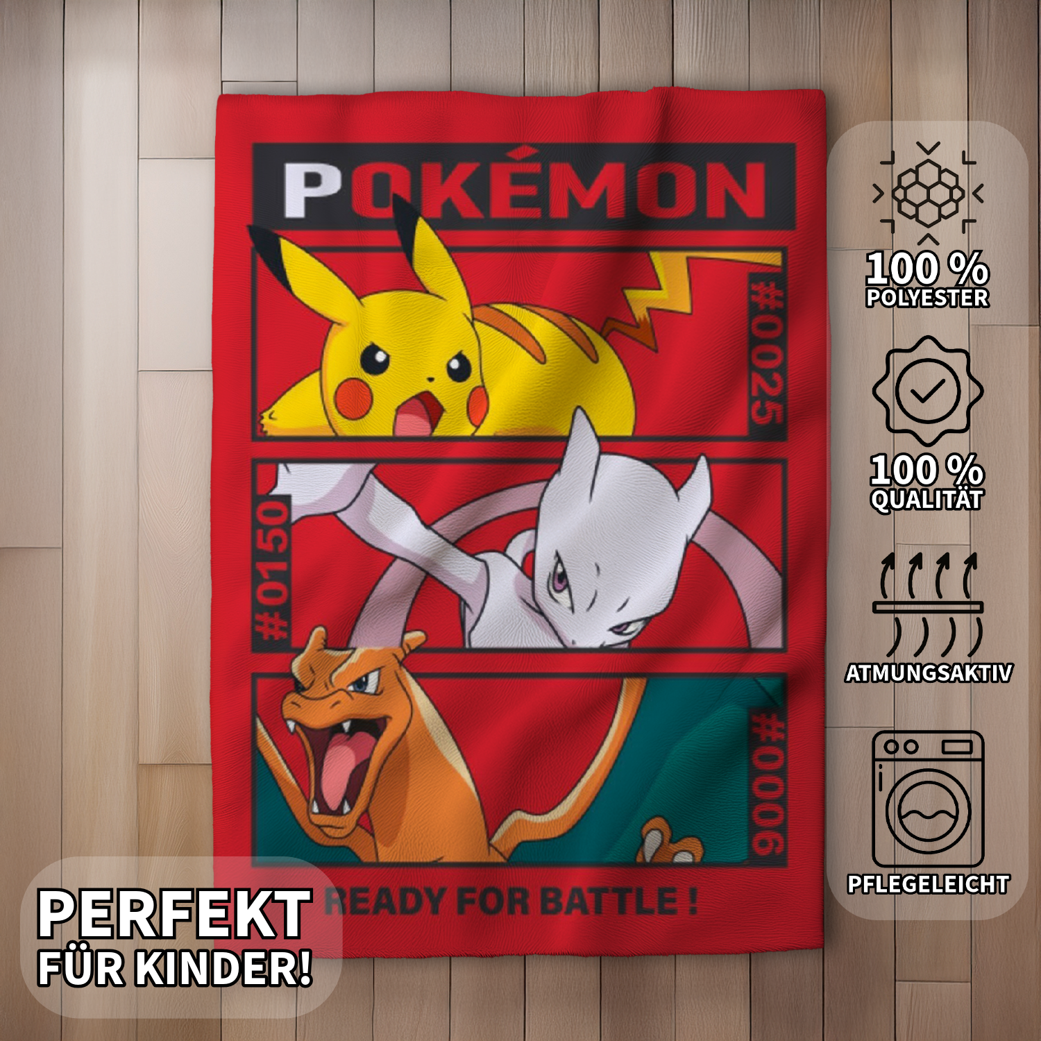 Pokemon Fleecedecke Schmusedecke Kuscheldecke 100 x 140 cm
