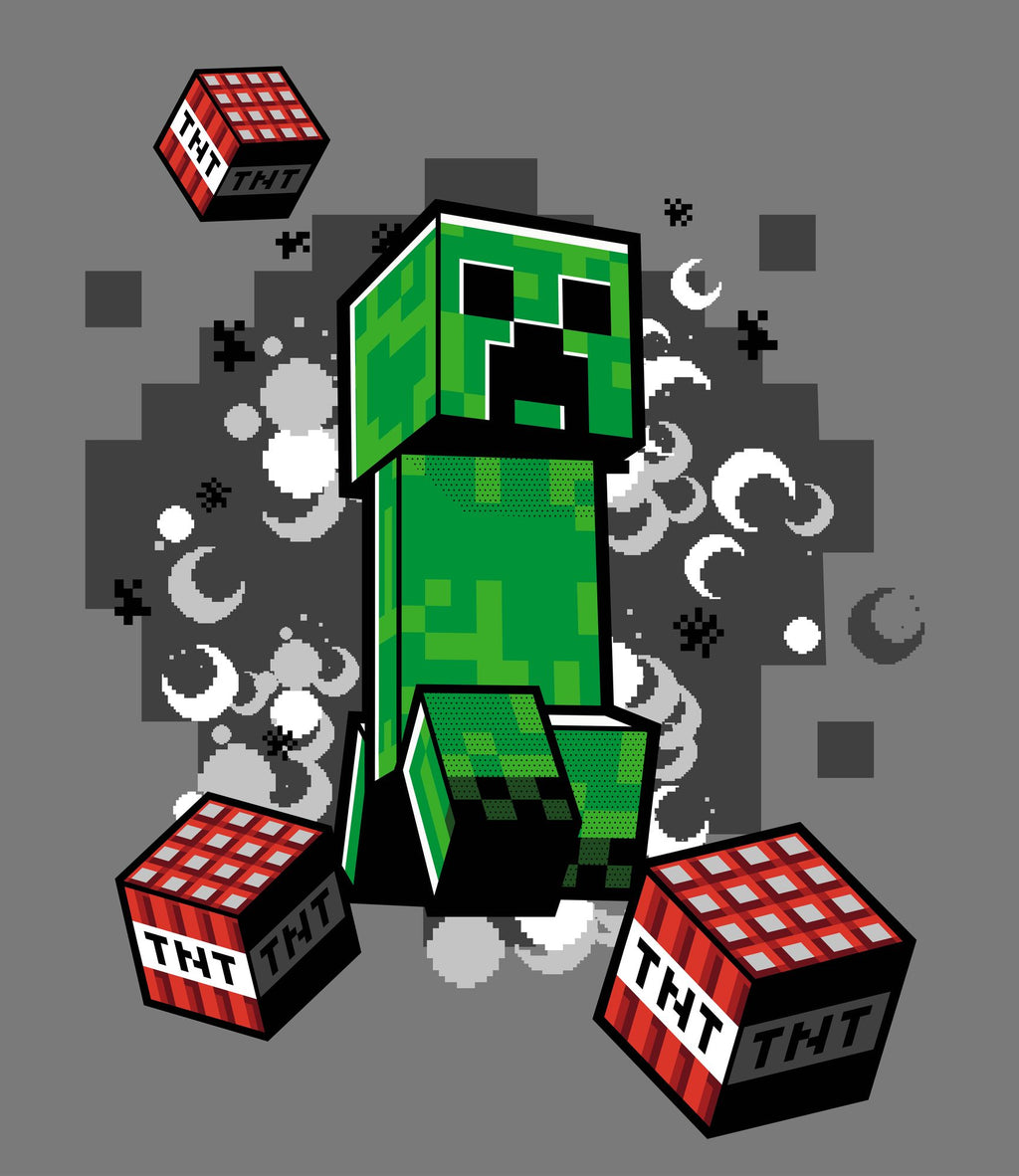 Minecraft Flauschdecke Kuscheldecke 130 x 160 cm