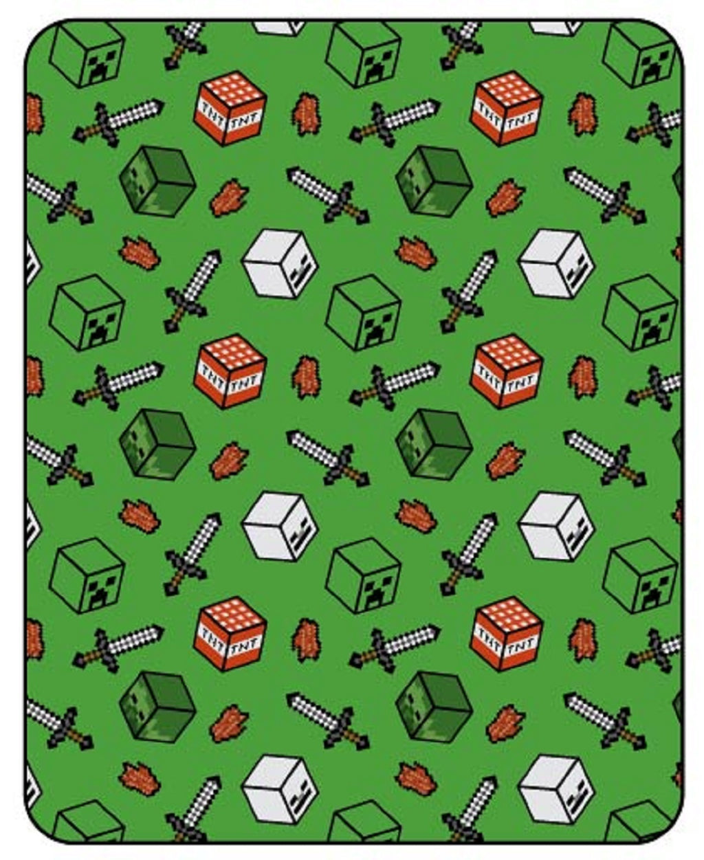 Minecraft Fluffy Blanket/Cuddle Blanket 110 x 150 cm