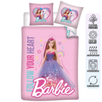 Barbie Baby Bettwäsche Wendebettwäsche rosa 100 x 135 cm