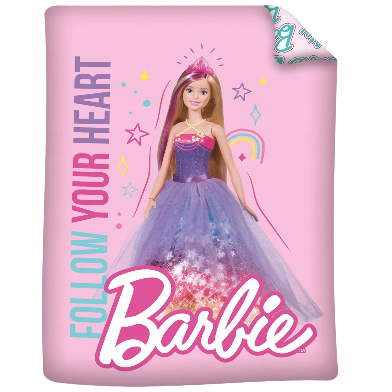 Barbie Baby Bettwäsche Wendebettwäsche rosa 100 x 135 cm
