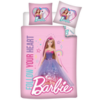 Barbie Baby Bettwäsche Wendebettwäsche rosa 100 x 135 cm