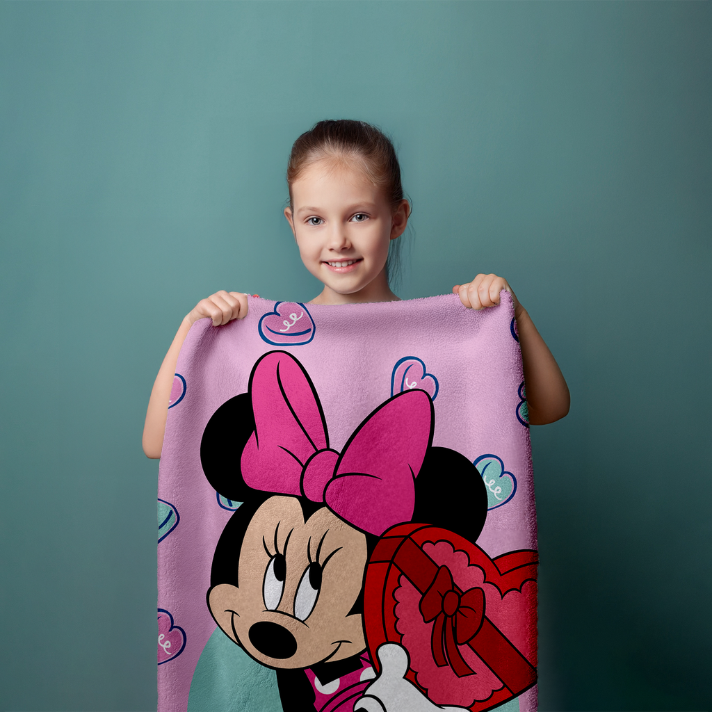 Disney Minnie Mouse Duschtuch Strandtuch Badetuch pink 70 x 140 cm