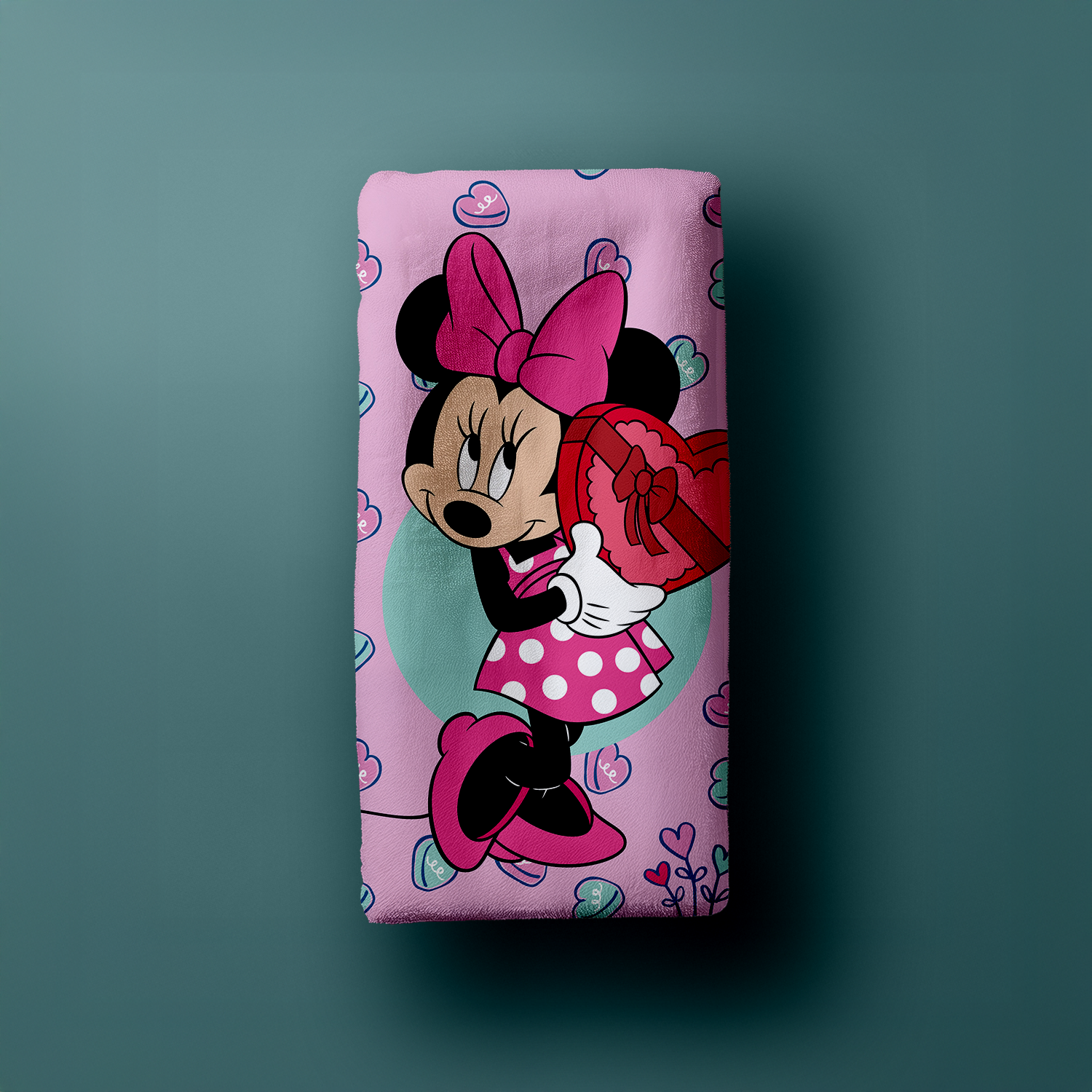 Disney Minnie Mouse Duschtuch Strandtuch Badetuch pink 70 x 140 cm
