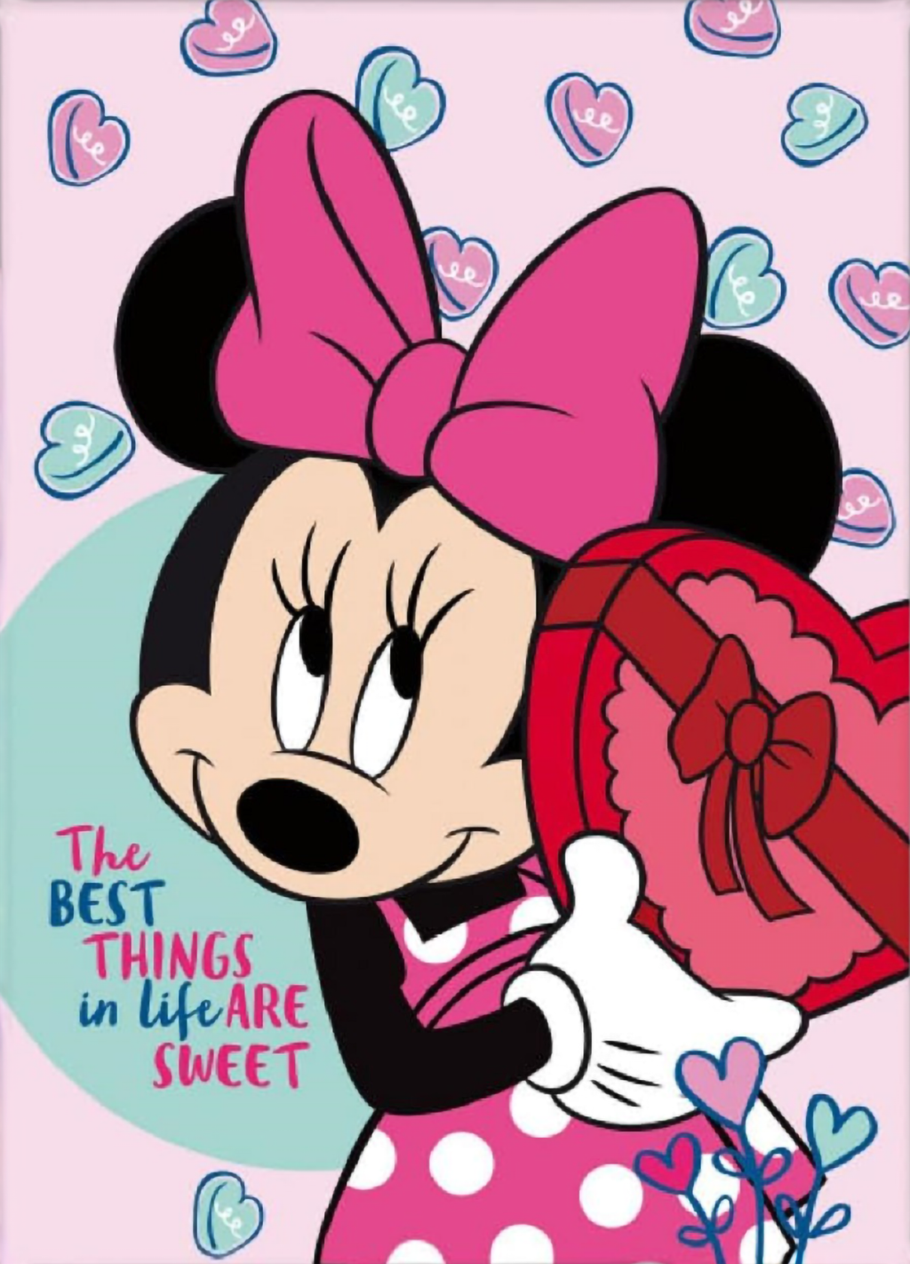 Minnie Mouse Fleece Blanket, Cuddly Blanket, Snuggle Blanket, 100 x 140 cm