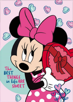 Minnie Mouse Fleece Blanket, Cuddly Blanket, Snuggle Blanket, 100 x 140 cm