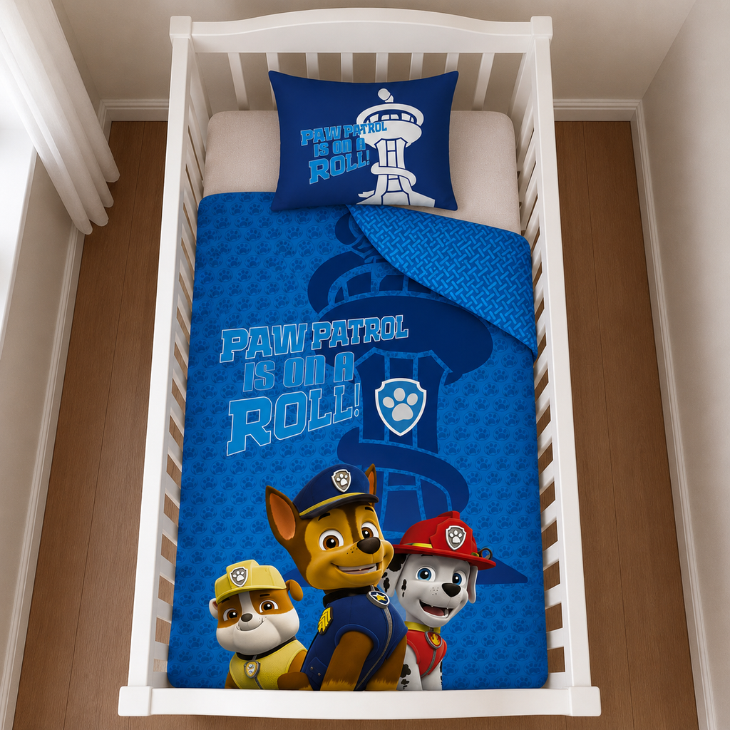 Paw Patrol Baby Bedding 100 x 135 cm 100% Cotton 