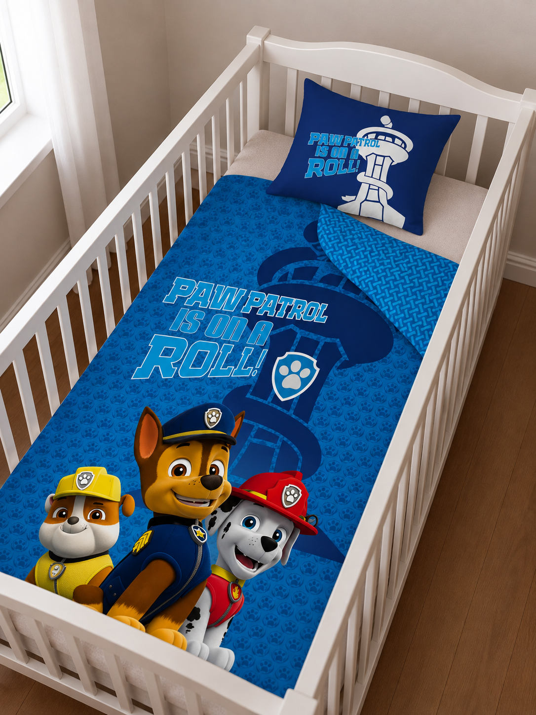 Paw Patrol Baby Bettwäsche 100x135 cm / 40x60 cm 100% Baumwolle