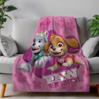 Paw Patrol Fleecedecke Schmusedecke Kuscheldecke rosa 100 x 140 cm