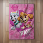 Paw Patrol Fleecedecke Schmusedecke Kuscheldecke rosa 100 x 140 cm