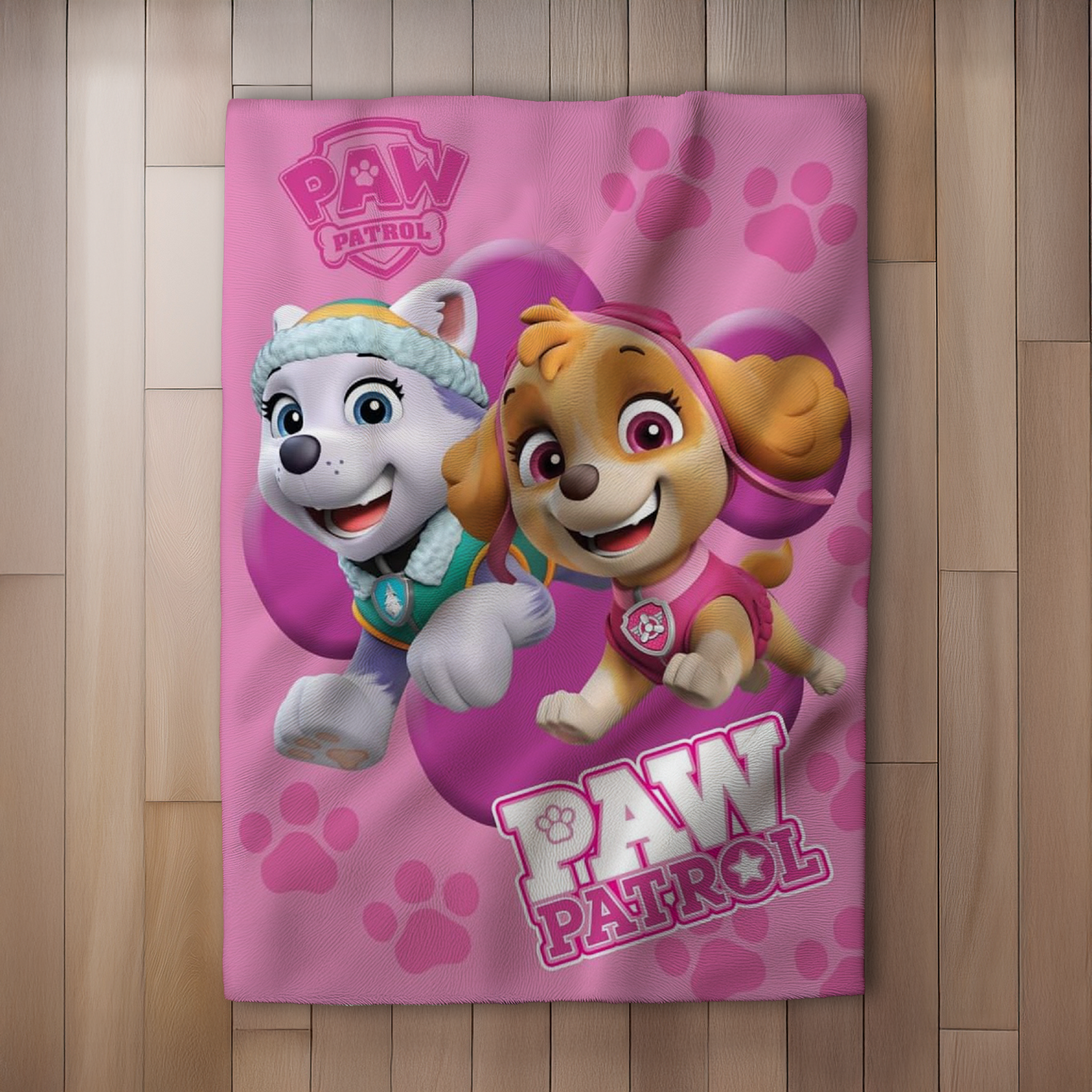 Paw Patrol Fleecedecke Schmusedecke Kuscheldecke rosa 100 x 140 cm