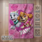 Paw Patrol Fleecedecke Schmusedecke Kuscheldecke rosa 100 x 140 cm