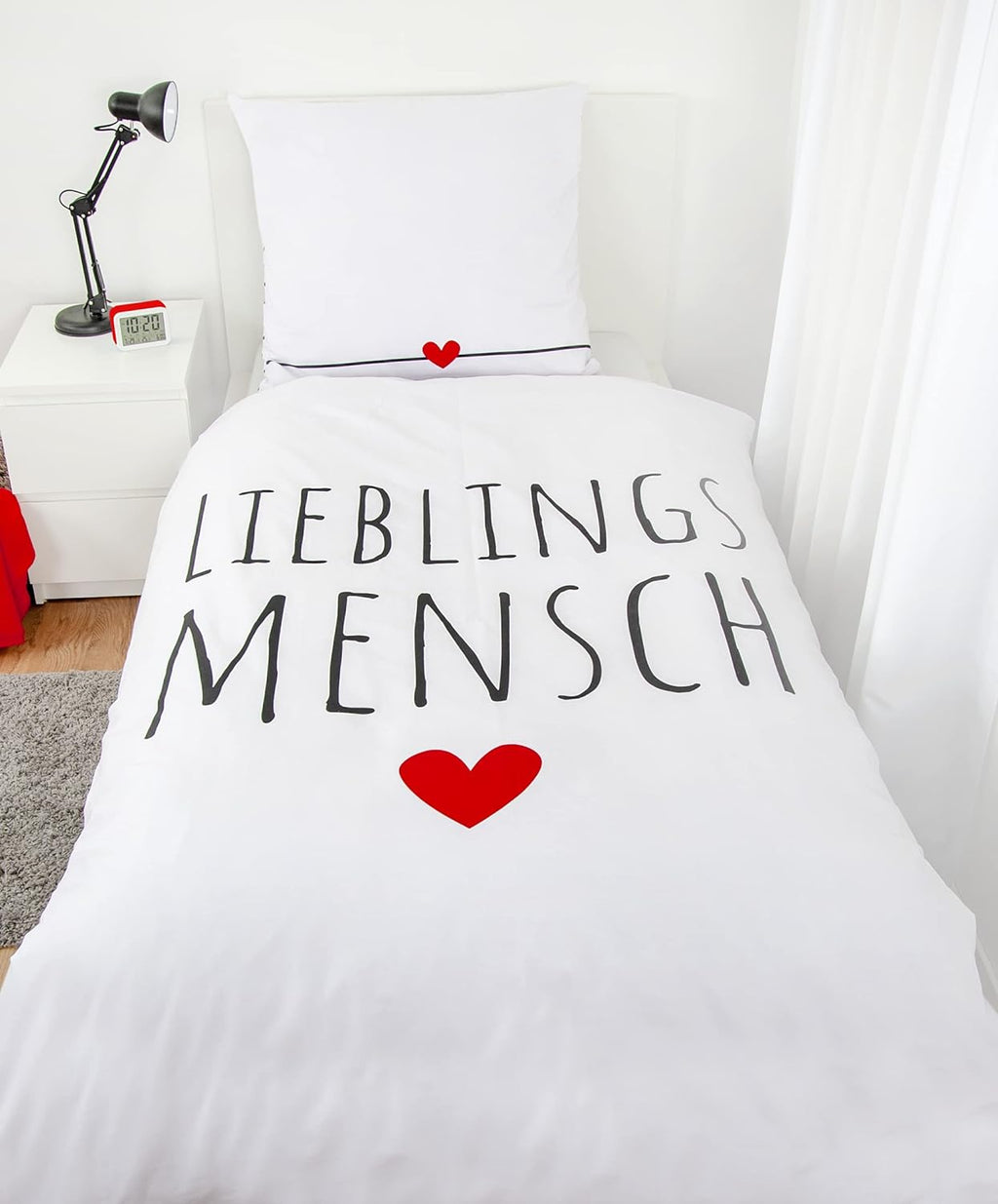 Bettwäsche Set 2tlg. Lieblingsmensch 135x200 cm