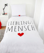 Bettwäsche Set 2tlg. Lieblingsmensch 135x200 cm