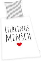 Bettwäsche Set 2tlg. Lieblingsmensch 135x200 cm