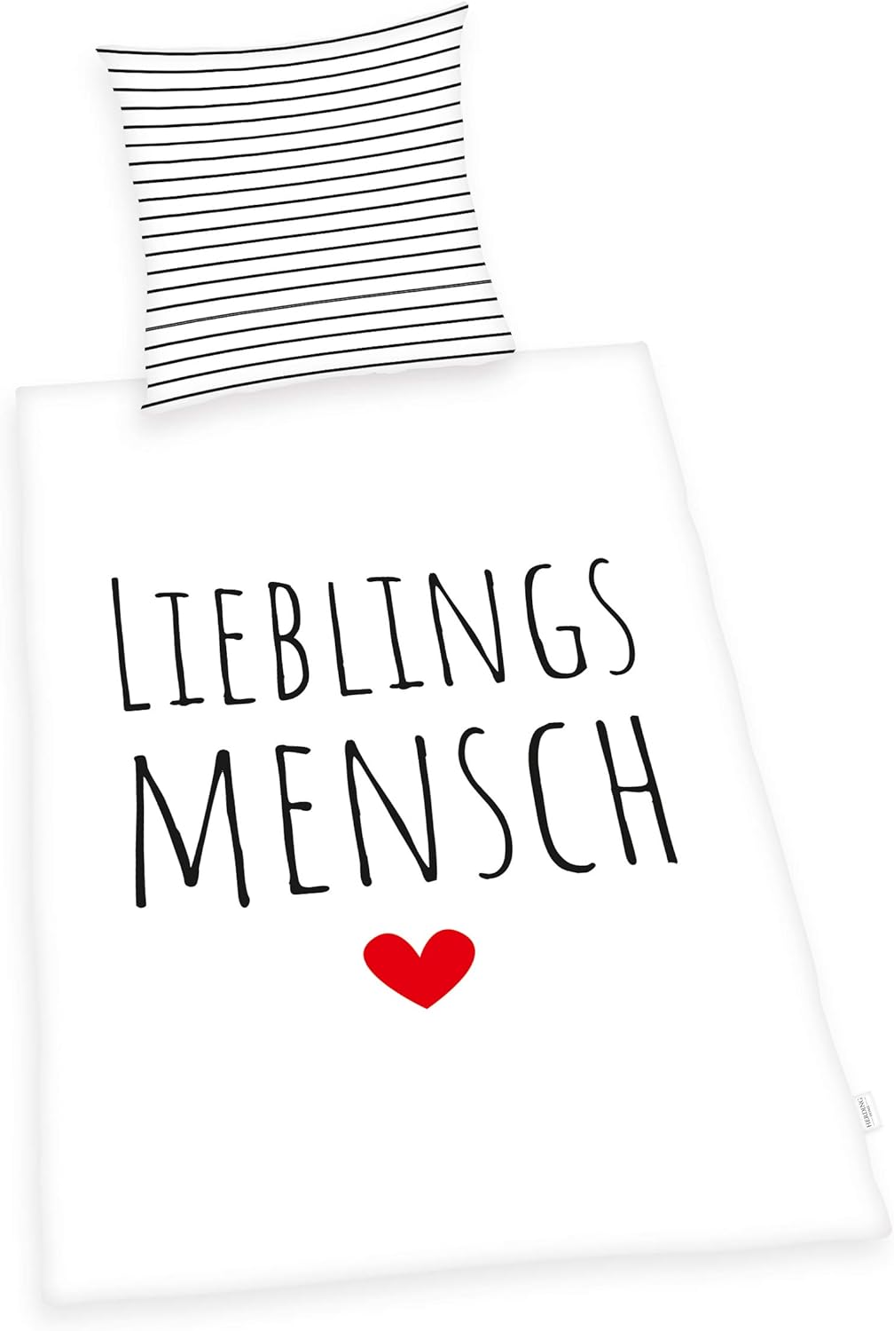 Bettwäsche Set 2tlg. Lieblingsmensch 135x200 cm