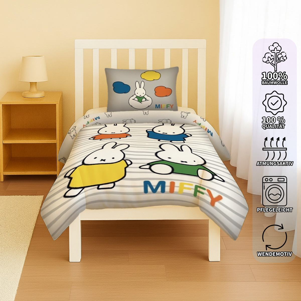 Miffy Bedding Baby Bedding 100 x 135 cm