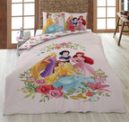 Disney Princess Girls' Bedding Set 135 x 200cm 100% Cotton 