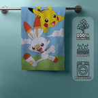 POKEMON PIKACHU Duschtuch Strandtuch Badetuch 70 x 140 cm