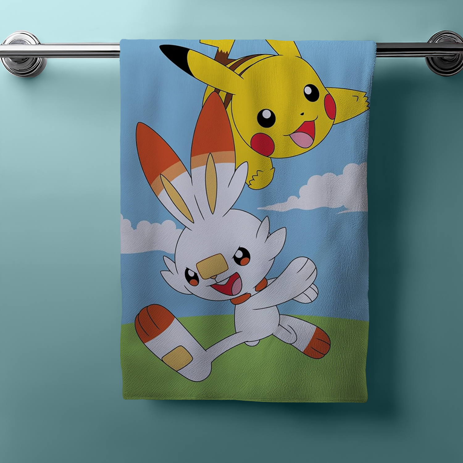 POKEMON PIKACHU Duschtuch Strandtuch Badetuch 70 x 140 cm