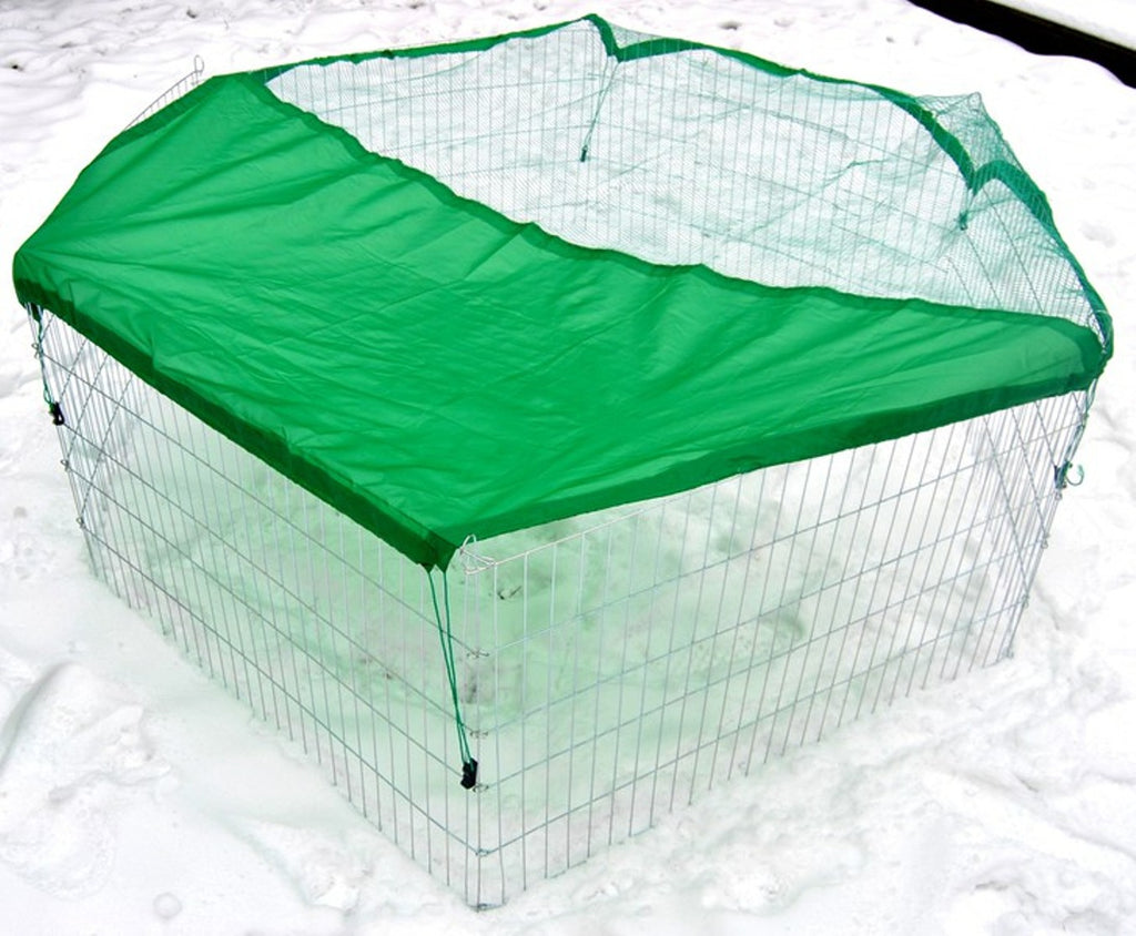 XXL rodent outdoor enclosure, free-range enclosure including protective net 