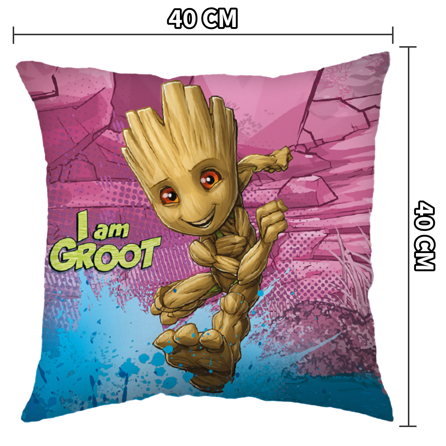 Marvel Groot Kuschelkissen Dekokissen 40 x 40 cm
