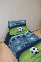 Baby Bettwäsche Fußball 100 x 135 cm, 100 % Baumwolle